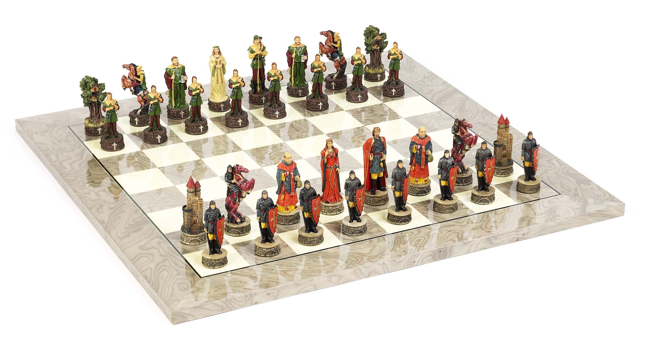Robin Hood Chessmen & Superior Board