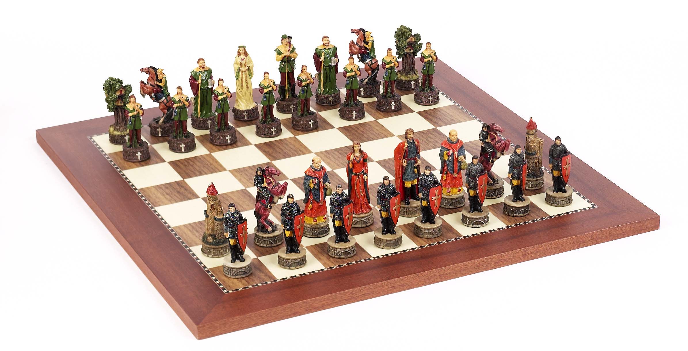 Robin Hood Chessmen & Champion Board