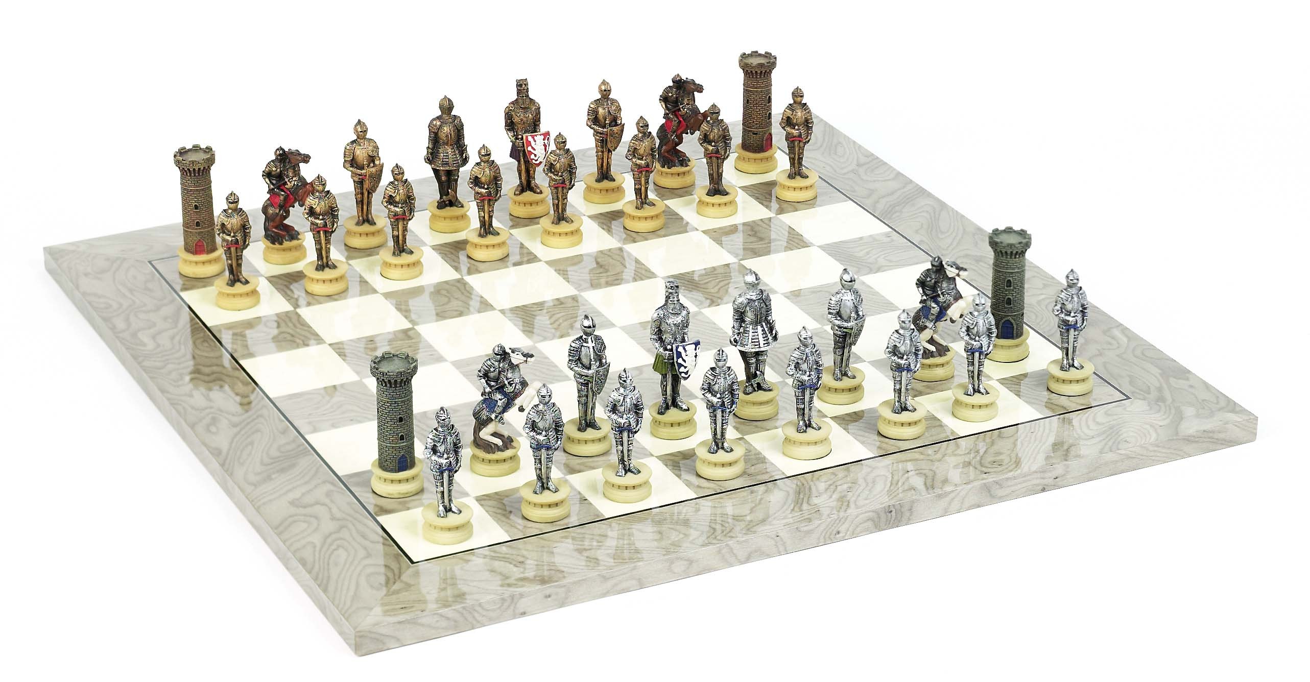 Medieval Chessmen & Superior Board