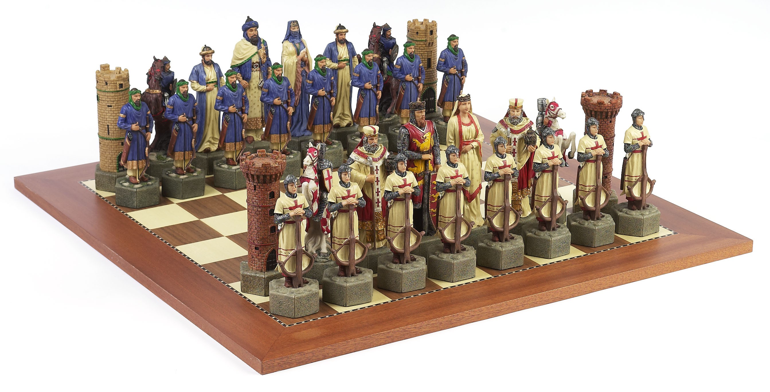 Crusader Chessmen & Champion Board