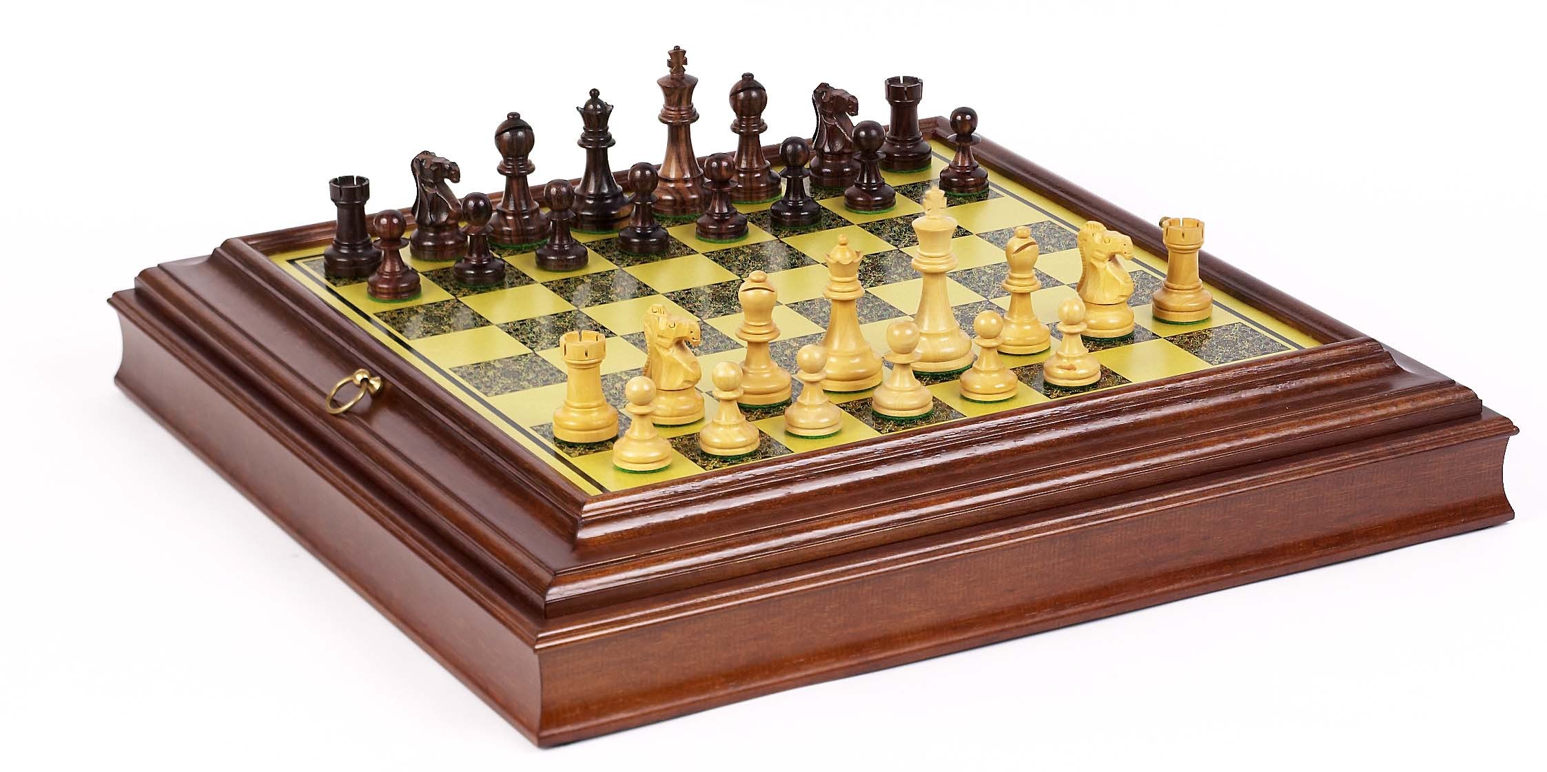 French Staunton Chessmen & Cabinet Board