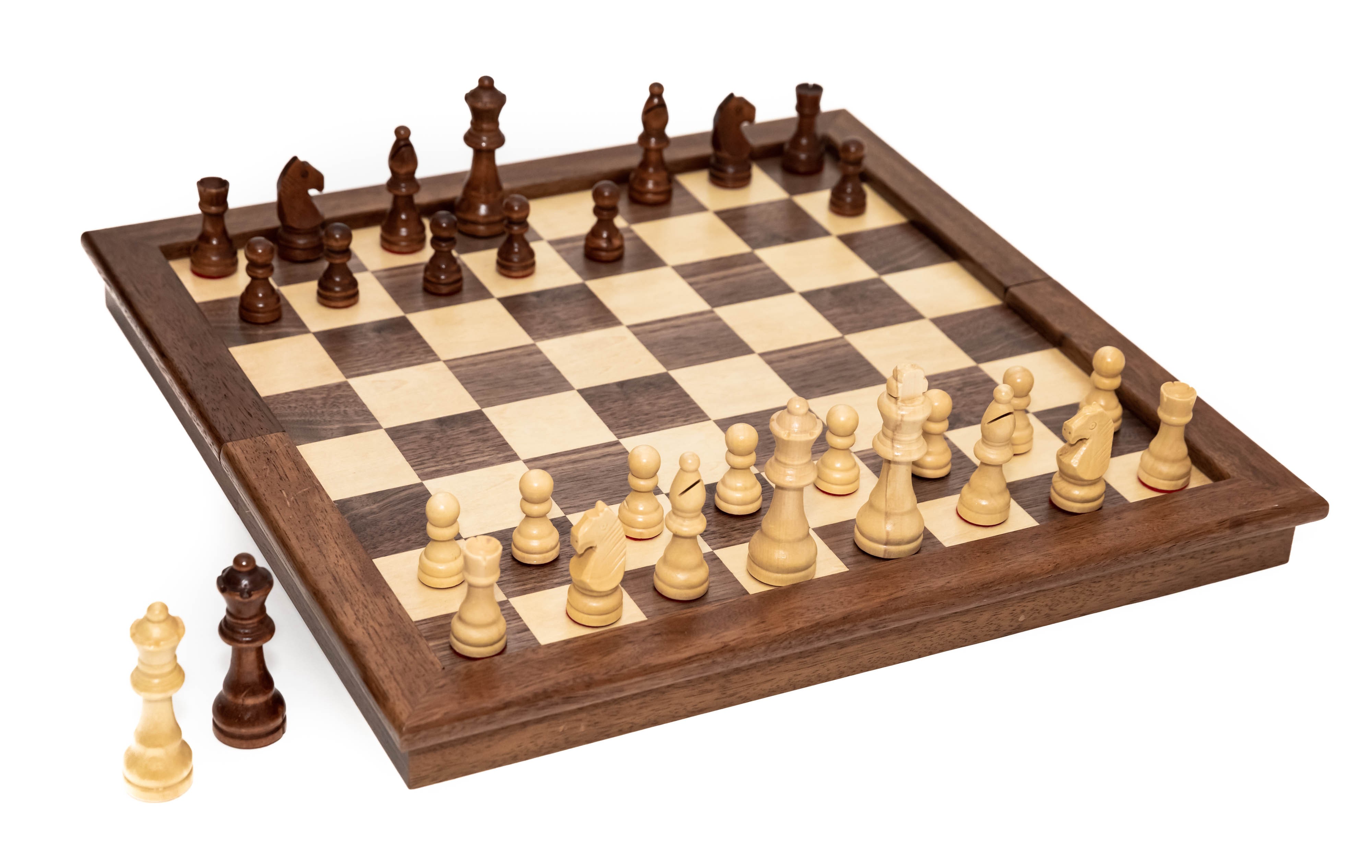 Deluxe Cambor Combo Chess Set with Two Extra Queens