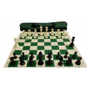 Travel II Tournament Queen's Gambit Club Chess Set with Carrying Case                          