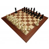 Tournament Club Chessmen with Champion Chess Board from Spain