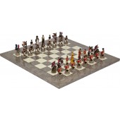 Battle-of-Waterloo Chessmen & Superior Board