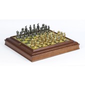 Napoleon Chessmen & Cabinet Board